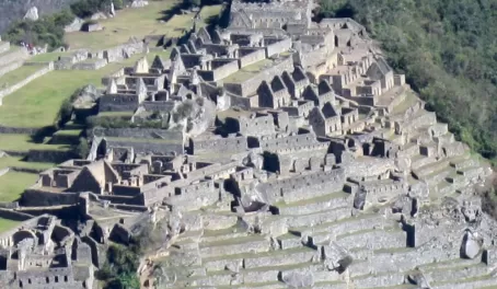 the stone ruins of Machu Picchu