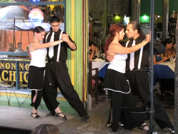 Caminito restaurant staff dance the Tango