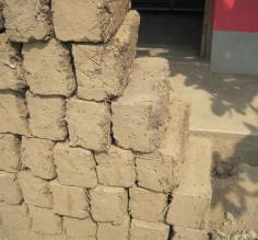 Mud clay bricks for home construction