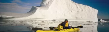 Kayaking by the iceberg
