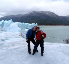 Maggie & Natan Tracking Perito Moreno Glacier