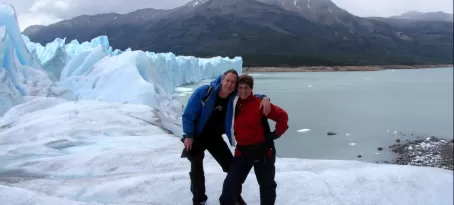 Maggie & Natan Tracking Perito Moreno Glacier