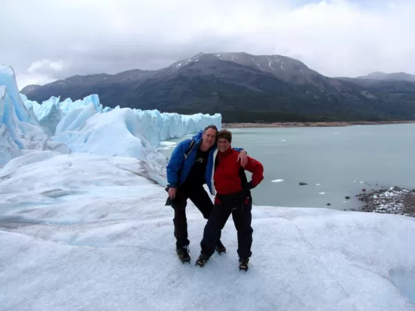 Maggie & Natan Tracking Perito Moreno Glacier