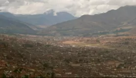 Cusco is both a village and large city in the Andes.