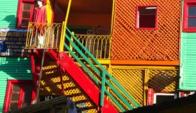 La Boca: Corrugated tin houses