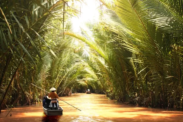 Boating in the Mekong River Delta, Vietnam