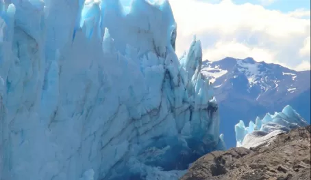 Ice beats rock at the Perito Moreno Glacier
