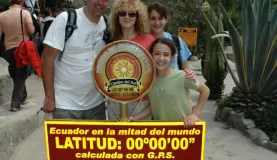 At the equator, Ecuador