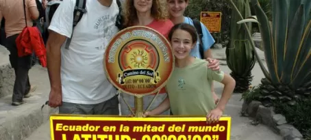At the equator, Ecuador