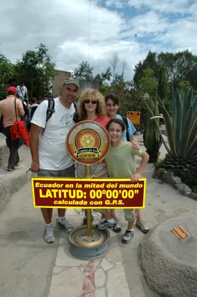At the equator, Ecuador