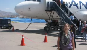 Getting off the plane
