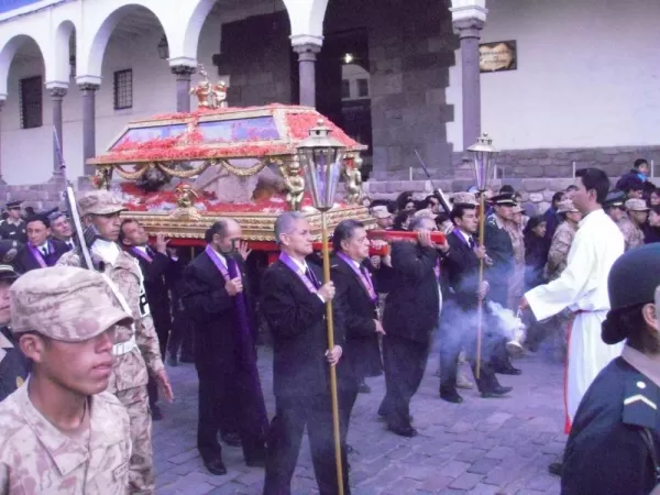 Procession in Cusco on Good Friday