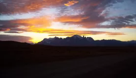 The sunset that made us cry, and our first view of the Torres Del Paine spires