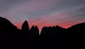 Sunset over Torres del Paine