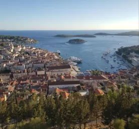 The view from the fortress overlooking Hvar Island.