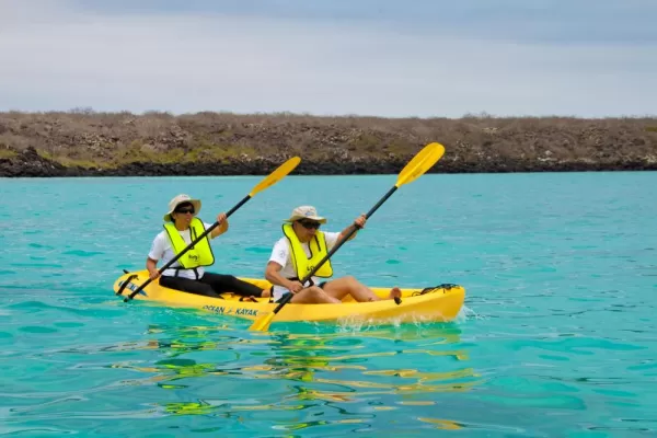 Kayak the beautiful waters of the Galapagos