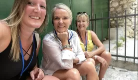 Yvonne and Robin, two of my favorite ladies I met onboard.