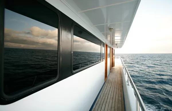 View the ocean from all areas aboard the Galaxy