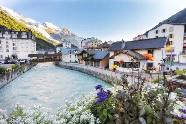 The village of Chamonix, France