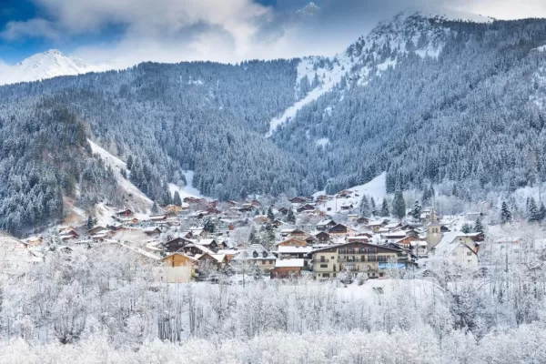 French Alpine village of Les Contamines-Montjoie