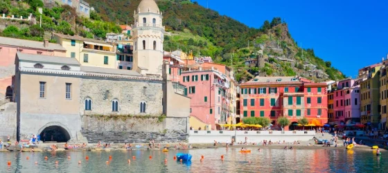 Beautiful town of Vernazza in Liguria, Italy