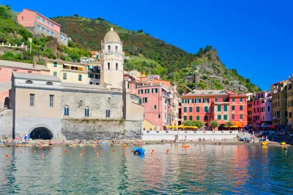Beautiful town of Vernazza in Liguria, Italy