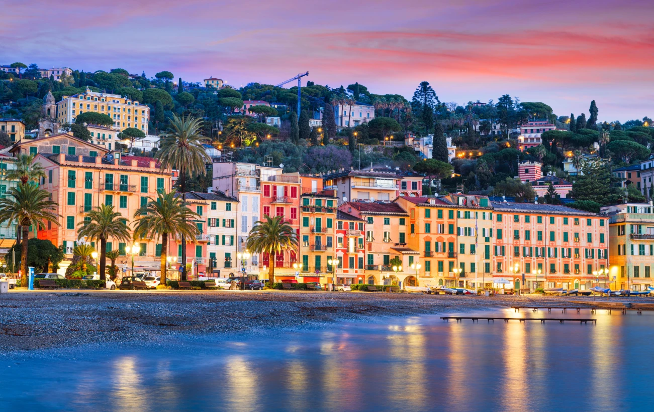 Coast of Santa Margherita Ligure, Italy