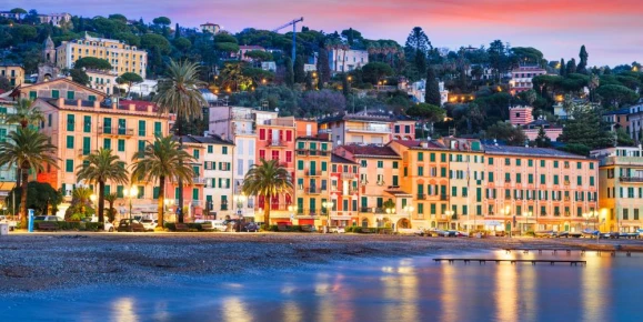 Coast of Santa Margherita Ligure, Italy