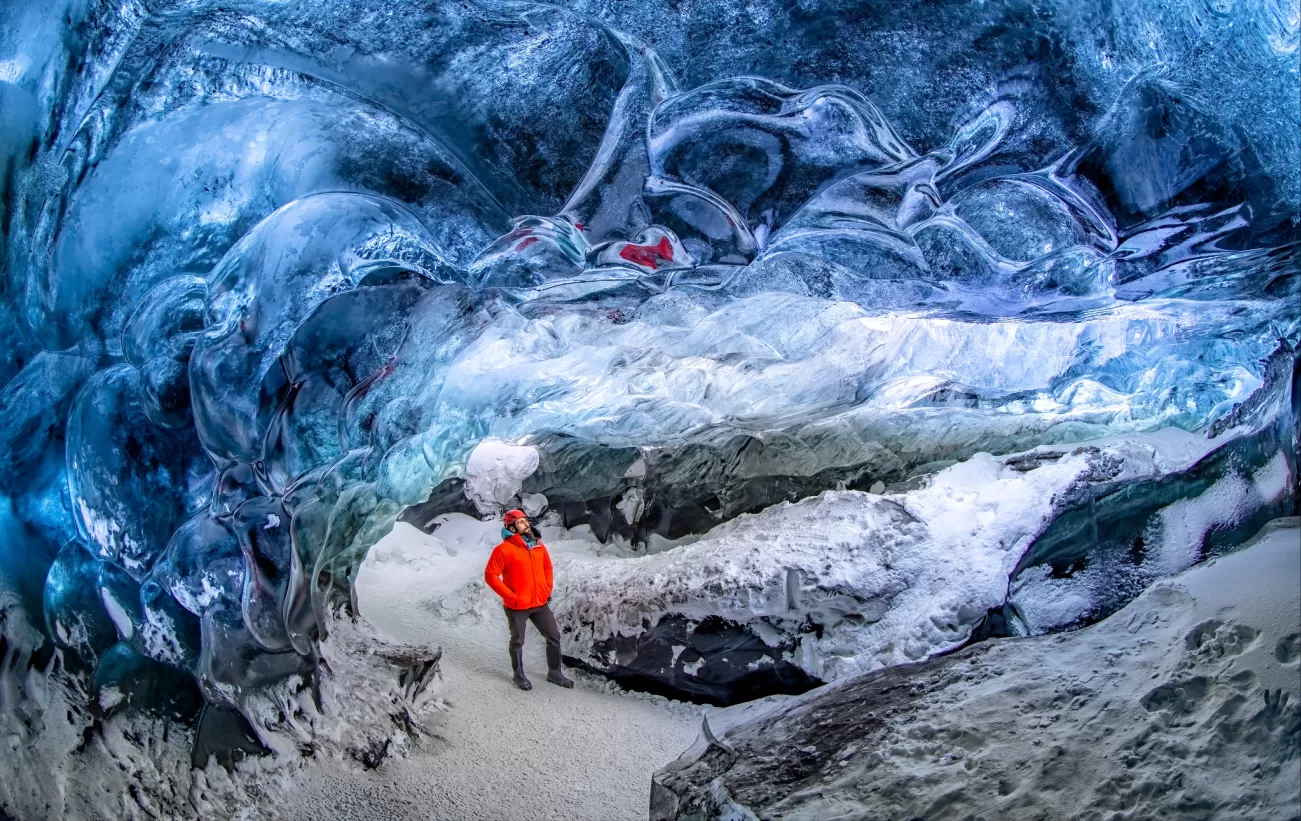 Explore ice caves