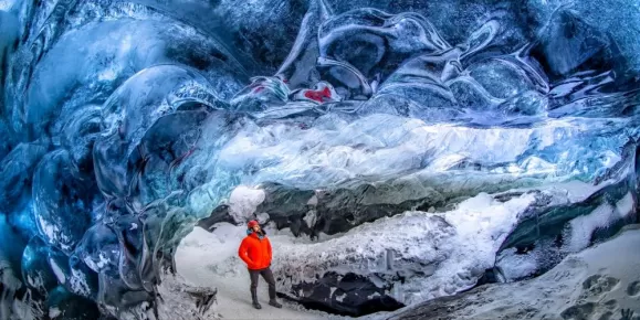 Explore ice caves