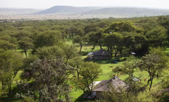 Elewana Serengeti Pioneer Camp - Aerial View