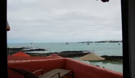 view from out deck at Aventura Lodge.