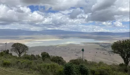 Views down into the crater - Ngorongoro