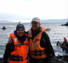 Disembarking from zodiac at Cape Horn