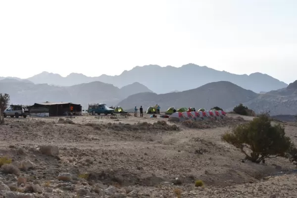 Wilderness camp in Jordan