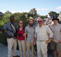 Guide Lenny and the gang explore Tikal