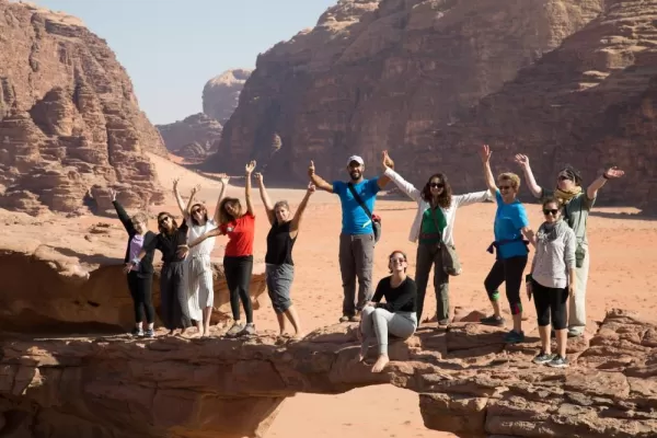 Hiking in Wadi Rum
