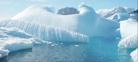 Touring the icy water of Antarctica on an expedition cruise
