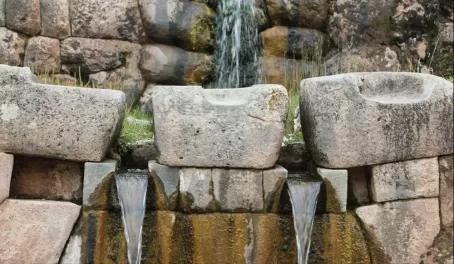Fountain in the ruins