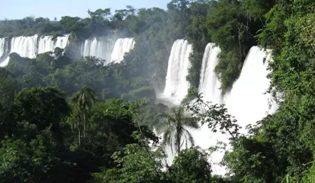 Iguazu Falls from walkway