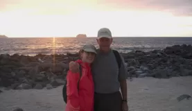 Ma and Pa at sunset