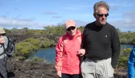 Mom and Dad enjoying the Galapagos