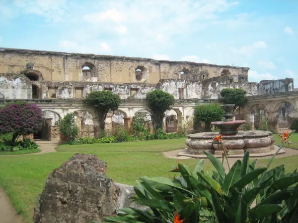 Convent ruins on tour in Antigua Guatemala