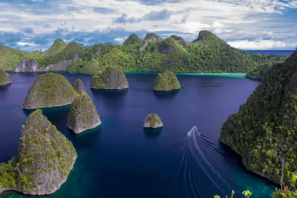 Wayag Island in Raja Ampat Indonesia