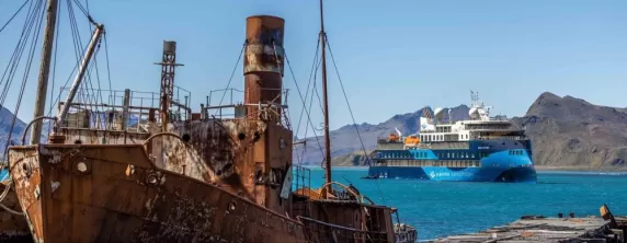 Ocean Victory ship in South Georgia
