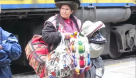 Vendor lady at the train station