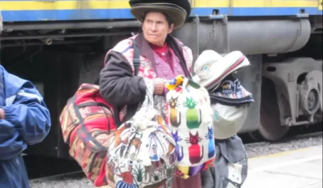 Vendor lady at the train station