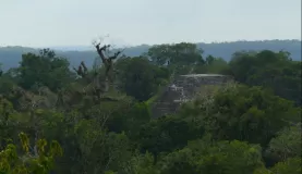 Exploring the ruins of Tikal