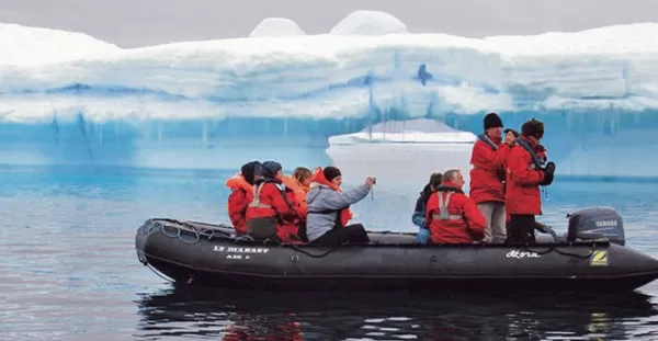 Embark zodiacs to explore the polar waters