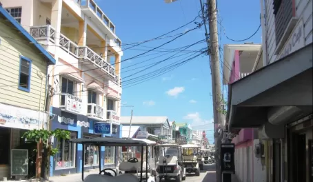 Quaint streets of San Pedro..watch out for the golf carts!